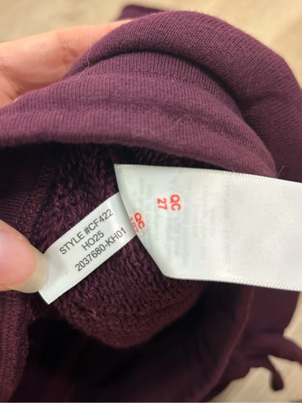 NWT J. Crew 100% Cotton Heritage Terry Wide Leg Drawtsring Sweatpant in Maroon